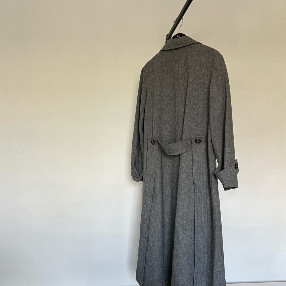Gray Double-Breasted Overcoat - image 2